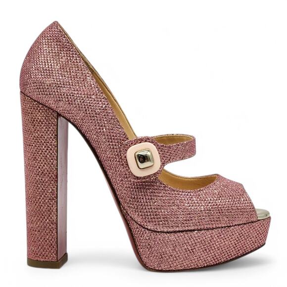 Christian Louboutin Bibibop Platform Peep Toe Pumps 140 - Pink 36 5.5US $895 NWB - Picture 3 of 11